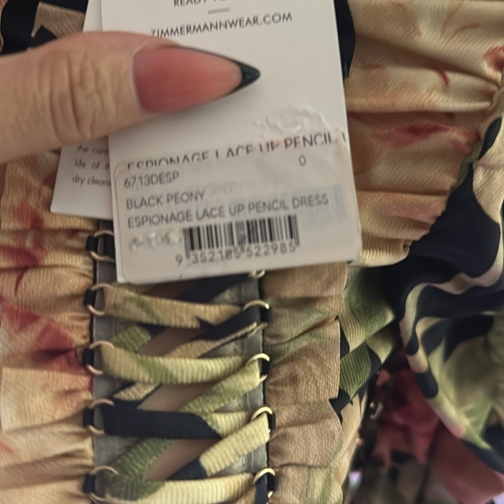 NWT Zimmermann resistance lace up dress - Picture 7 of 9